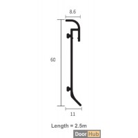 6cm Curved Recessed LED Skirting | FLL-A-12-A6 Luminous Baseboard | DoorHub UAE